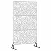 vidaXL &Eacute;cran de confidentialit&eacute; 100 x 50 x 180 cm Acier inoxydable