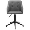 vidaXL Chaise pivotante de bureau Gris clair Tissu