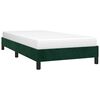 vidaXL Cadre de lit sans matelas vert foncé 80x200 cm velours