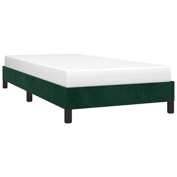 vidaXL Cadre de lit sans matelas vert foncé 80x200 cm velours