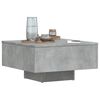 vidaXL Table basse gris béton 60x60x31,5 cm bois d'ingénierie