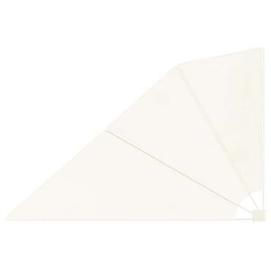 vidaXL Auvent lat&eacute;ral pliable de balcon Cr&egrave;me 160 x 240 cm