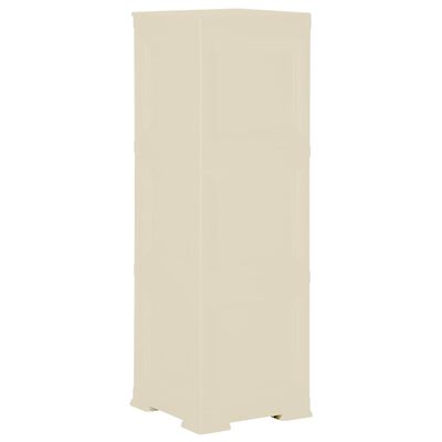 vidaXL Armoire plastique 40x43x125 cm design de bois blanc angora