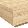 vidaXL Table basse avec lumières LED chêne sonoma 80x80x31 cm
