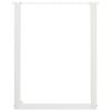 vidaXL Pieds de table &agrave; manger en U 2 pi&egrave;ces Blanc 60 x (72-73) cm Acier