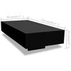vidaXL Table basse noir brillant