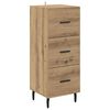 vidaXL Haut Armoire avec tiroir Ch&ecirc;ne artisanal 34,5 x 34 x 180 cm
