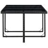 vidaXL Ensemble à manger d'extérieur 11 pcs coussins poly rotin noir