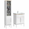 vidaXL Ensemble de mobilier de salle de bain FLORO 2 pcs Blanc