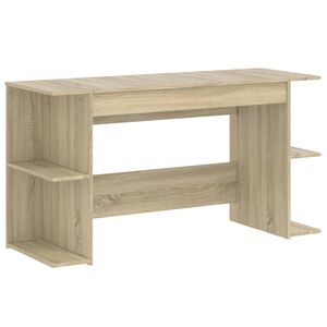 vidaXL Bureau ch&ecirc;ne sonoma 140x50x75 cm bois d'ing&eacute;nierie