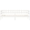 vidaXL Lit de jour sans matelas blanc 90x190 cm bois de pin massif
