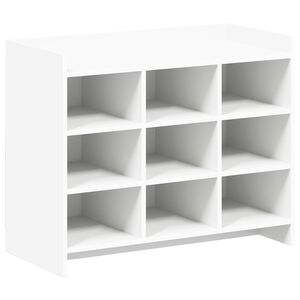 vidaXL Cabinet &agrave; chaussures Blanc 85 x 39,5 x 70 cm Bois d'ing&eacute;nierie