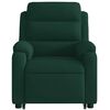 vidaXL Fauteuil inclinable &eacute;lectrique vert fonc&eacute; velours