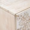 vidaXL Cabinet de chevet Blanc 40 x 33,5 x 46 cm Bois de mangue massif