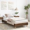 vidaXL Cadre de lit sans matelas chêne marron 90x190cm bois ingénierie