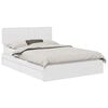 vidaXL Lit de Rangement R&eacute;glable Blanc 140 x 190 cm Bois d'ing&eacute;nierie