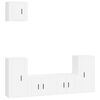 vidaXL Ensemble de meubles TV 5 pcs Blanc Bois d'ing&eacute;nierie