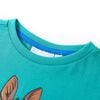 T-shirt pour enfants avec manches courtes menthe fonc&eacute; 104