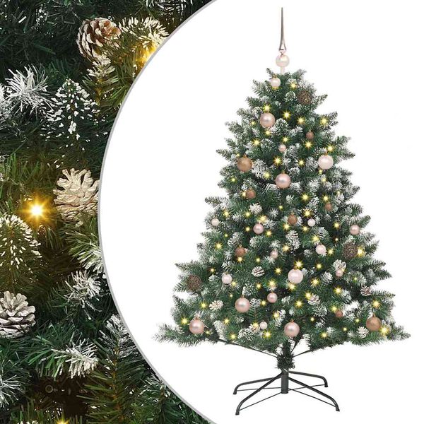 vidaXL Sapin de No&euml;l artificiel Vert 150 cm PVC, plastique et acier