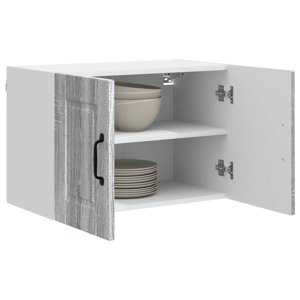 vidaXL Armoire de cuisine avec &eacute;tag&egrave;re Gris Sonoma 60 x 31 x 40 cm