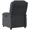 vidaXL Fauteuil de massage inclinable noir cuir v&eacute;ritable