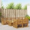 vidaXL Ensembles de canap&eacute;s 9 pcs Naturel Bois d'Acacia Massif