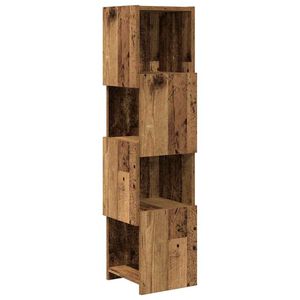 vidaXL Meuble d'angle Bois ancien 25,5x25x102cm Bois d'ing&eacute;nierie
