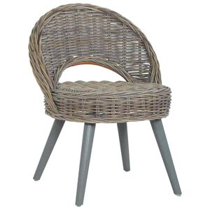 vidaXL Chaise de canap&eacute; rotin kubu gris