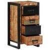 vidaXL Armoire à tiroir multicolore 40x40x75 cm bois de récupération
