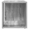 vidaXL Table d'appoint Sonoma gris 33x33x34,5 cm Bois d'ing&eacute;nierie