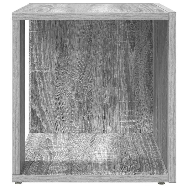 vidaXL Table d'appoint Sonoma gris 33x33x34,5 cm Bois d'ing&eacute;nierie