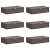 vidaXL Bo&icirc;te de rangement 6 pc Tissu intiss&eacute; 70 x 40 x 18 cm 50,4 L