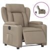 vidaXL Fauteuil inclinable &eacute;lectrique Cappuccino Similicuir