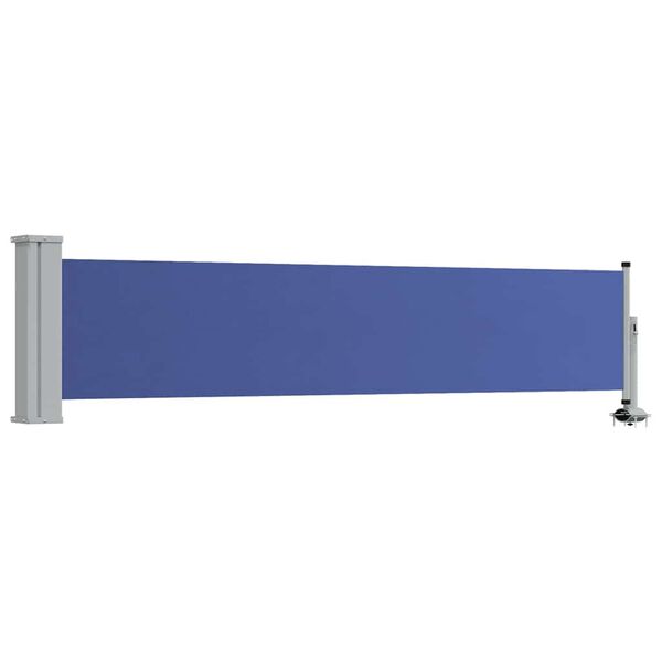 vidaXL Auvent lat&eacute;ral r&eacute;tractable de patio 60x300 cm Bleu
