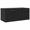 vidaXL Meuble mural 80 x 36.5 x 35 cm Bois d'ing&eacute;nierie Ch&ecirc;ne noir