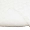 vidaXL Couverture en Fourrure de Lapin Synthétique Blanc 240 x 270 cm
