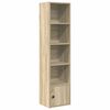 vidaXL Biblioth&egrave;que ch&ecirc;ne fum&eacute; 31x24x127 cm bois d'ing&eacute;nierie