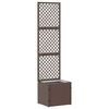vidaXL Jardini&egrave;re Treillis Marron 35 x 30 x 135 cm M&eacute;tал