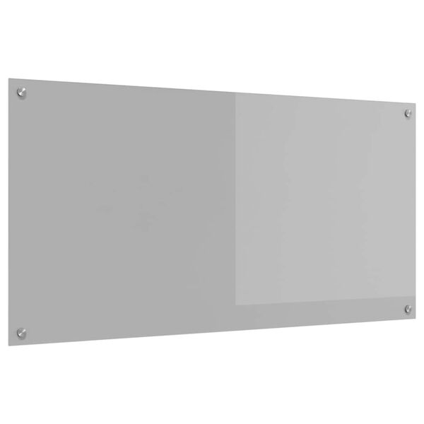 vidaXL Protection de cuisine Gris clair 120 x 60 x 0,6 cm verre tremp&eacute;