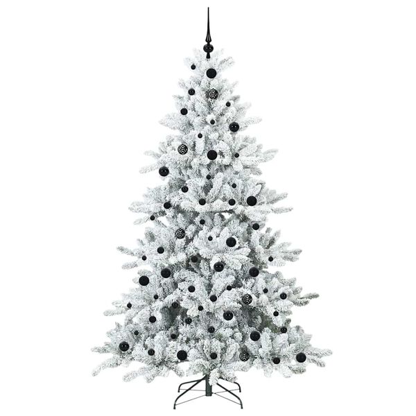 vidaXL Sapin de No&euml;l Artificiel &agrave; Branches Articul&eacute;es Blanc 210 cm