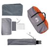 vidaXL Tente de camping tunnel 1 personne gris et orange imperméable