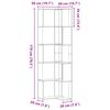 vidaXL Biblioth&egrave;que d'angle &agrave; 5 niveaux ch&ecirc;ne fum&eacute; bois d'ing&eacute;nierie