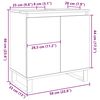 vidaXL Armoire de salle de bain vieux bois 58x33x60 cm bois ingénierie