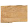 vidaXL Dessus de table 60x40x3,8 cm bord vivant bois massif manguier