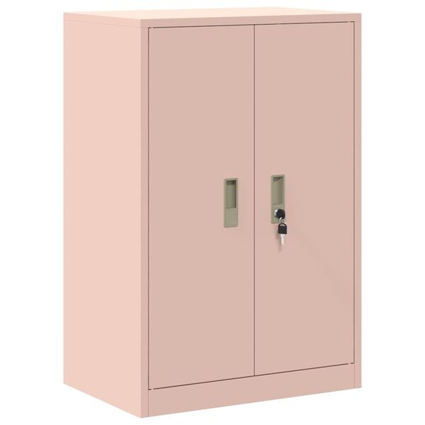 vidaXL Armoire de rangement Rose 60 x 40 x 90 cm Acier