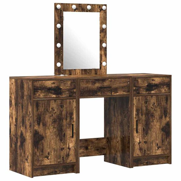 vidaXL Table de Toilette Marron 50 x 41 x 135 cm Bois d'ing&eacute;nierie