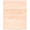 vidaXL Comptoir de salle de bain 40x50x(2-4)cm bois massif non trait&eacute;
