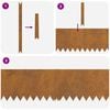 vidaXL Bordure de Pelouse 20 pcs Marron 100 x 0.05 x 20 cm