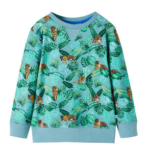 Sweatshirt pour enfants m&eacute;lange vert clair 92