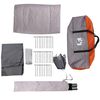 vidaXL Tente de camping &agrave; d&ocirc;me 1 personne gris et orange imperm&eacute;able